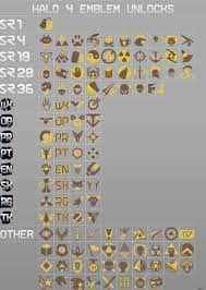 Emblems can be leveled up with emblem fragments and magic dust. Halo 4 Emblem Unlock Chart Guide Gameranx
