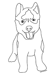 It is a sketch from a siberian husky after i saw this image. Siberian Husky Coloring Pages Coloring Home