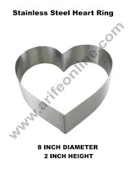 Check spelling or type a new query. Cake Decor Heart Cake Ring Stainless Steel Cutter Heavy Ring 8 Inch Diameter X 2 Inch Height Arifeonline Arife Lamoulde Online Store