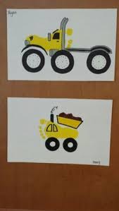 Dump Truck Footprints Footprint Truck Art Footprint Art Handprint Crafts Preschool Crafts