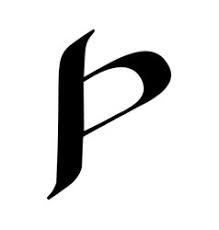 Easy version for beginners and children. Cursive P Logo Vector Images 29