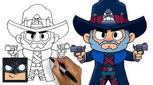 His super shreds cover and extends the bullet barrage! How To Draw Brawl Stars Gunslinger Colt Step By Step Youtube