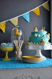 Cute little ducklings floating on a pond, or the toy rubber duckies floating in the bath with a new baby. 10 Sweet Rubber Duckie Baby Shower Ideas Distinctivs Party