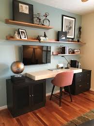 How To Live With Linear Room Board Home Office Shelves Guest Room Office Home Office Decor