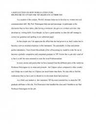 According to the comment on this essay, i have a strong thesis. Reflection In Literature Essay