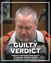 TIMMONS FOUND GUILTY: A North Country man has been convicted of shooting  and killing Jahfari Joseph in 2024. Full story here:  https://www.mynbc5.com/article/plattsburgh-murder-suspect-found-guilty/69127891
