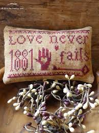 I'm sure one of them will help you find your stitchy bug! Freebie Love Never Fails Cross Stitch Pattern Cross Stitch