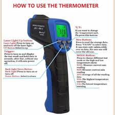 Press the trigger to turn on the infrared thermometer. China Holdpeak Hp 981c Non Contact Digital Laser Infrared Thermometer Temperature Gun Instant Read On Global Sources Temperature Measure