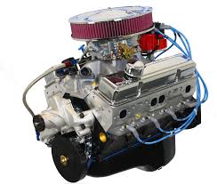 blueprint engines gm 383 c i d 430 hp stroker base dressed long blocks w aluminum heads bp38313ctc1d