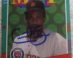 Cecil Fielder Autographed Card Tigers No COA