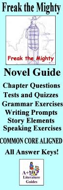 Freak The Mighty Novel Study Distance Learning Print Self Grading Google Forms Freak The Mighty Novel Studies Teacher Help