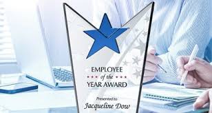 This plaque is the perfect way to honor your employee of the year! Wording Ideas For Employee Of The Year Award Diy Awards
