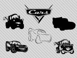 Download Disney Cars Svg Bundle Disney Cars Clipart Lightning Mcqueen Etsy