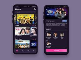 Korean Tv Show Streaming App App Design Inspiration Korean Tv Shows Mobile App Design