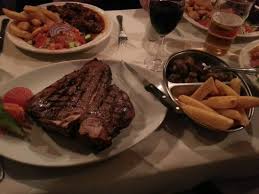 Add more coals to the heated side of the grill or adjust the gas burners to 450 °f (232 °c). 22oz Charcoal Grilled T Bone Steak Chips And Mushrooms Awesome Picture Of Bella Pais Colchester Tripadvisor