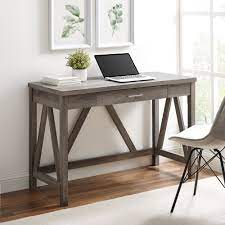 Choose from contactless same day delivery, drive up and more. Woven Paths Rustic Farmhouse Computer Writing Desk With Drawer Grey Wash Walmart Com Walmart Com