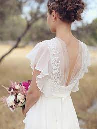 Chiffon bolero jacket bridal shrug short sleeve wedding wrap cover up cba200 available in white and 11 other colors. Cheerful Spirit Princess Style Chiffon V Neck With Ruched Floor Length Wedding Dresses Joybetty Online