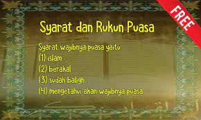 Rukun puasa adapun rukun puasa hanya dua, pertama niat. Syarat Dan Rukun Puasa For Android Apk Download