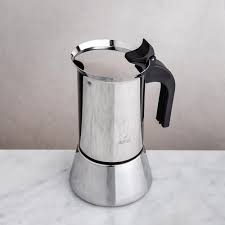 Simple and sublime, they boast handsome polished stainless steel construction and produce flavorful italian espressos in 4 to 5 minutes. Bialetti Venus Stovetop Espresso Maker Small Stainless Steel Kitchen Stuff Plus