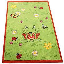 Maße 135 cm x 105 cm. Kinderteppich Garden Frosch Wiese Mytoys
