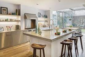 renovatie woning met moderne aanbouw in glas binnenkijken moderne keukens keuken ontwerp home decor keuken