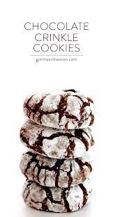 Chocolate Crinkle Cookies Gimme Some Oven Recipe Chocolate Crinkle Cookies Recipe Crinkle Cookies Recipe Chocolate Crinkle Cookies