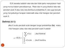 Contoh soal nilai harapan matematis. Harapan Matematika Tri Rahajoeningroem Mt Jurusan Teknik Elektro Ppt Download