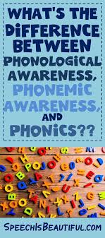 The Difference Between Phonological Awareness Phonemic Awareness And Phonics Speech Is Beautiful Phonological Awareness Phonemic Awareness Phonics