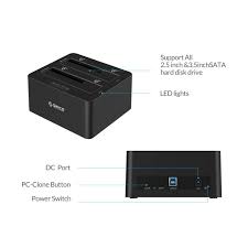Find great deals on ebay for standalone hard drive duplicator dock. Dual Bay Sata To Usb 3 0 External Hdd Docking Station With Duplicate Clone Function Orico