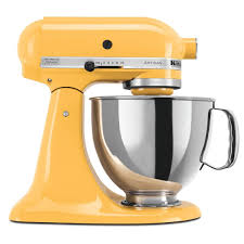 Kitchenaid is made for people who love to cook, and exists to make the kitchen a place of endless possibility. Kitchenaid Refurbished 5 Quart Artisan Tilt Head Stand Mixer Buttercup Yellow Orange Sorbet Walmart Com Walmart Com