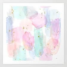 Pretty Pastels Rainbows And Stars Watercolour Art By Crystal Walen Rainbow Stars Rainbow Abstract Art Rainbow Abstract Painting Pastel Rainbow Background