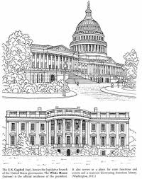 Rd.com knowledge the white house: Capital And White House House Colouring Pages Coloring Pages American Landmarks