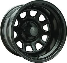 Black Rock Series 942 Type D Steel Wheel In Matte Black For
