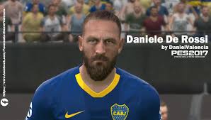 El exjugador de roma (616 partidos, 63 goles y 53 asistencias) y boca juniors (siete partidos, un gol) se contagió del brote que surgió en el seno de la 'azzurra' y dio positivo por. Pes 2017 Daniele De Rossi Face By Danielvalencia Pes Patch