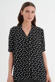 Inwear Viksaiw Blouse Black Double Dot Shop Black Double Dot Viksaiw Blouse From Size 34 44