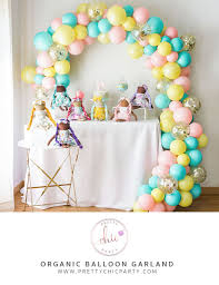 Pin By Pretty Chic Party Balloon Ga On Bridal Shower Ideas Spring Bridal Shower Themes Balloon Garland Bridal Shower Decorations Rustic