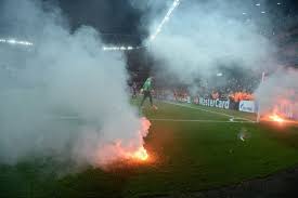 Smoke but no alarms on another gala occasion for arsenal boss wenger uefa are expected to charge galatasaray today over the behaviour of their fans at arsenal last night. Arsenal Galatasaray 01 10 2014