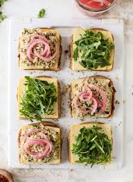 Tuna sandwiches seem to be so popular, they are literally the usual. Tuna Melt Recipe Tuscan Tuna Melt With Arugula And Pickled Onions