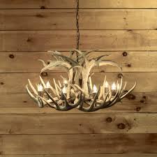 Round Whitetail Antler Chandelier Adirondack Rustic Lighting Dartbrook Rustic Goods