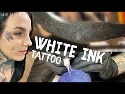 With tattoos of other colors, you can get black outlines, but in white tattoos you have a. White Ink On Black Tattoo First Session Youtube