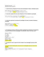 The formula we are going to practice today is the wave speed equation: Wave Speed Worksheet 1 Docx Wave Speed Equation Practice Problems The Formula We Are Going To Practice Today Is The Wave Speed Equation Wave Speed Course Hero