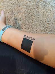 67 name cover up tattoo ideas. Can T Decide How To Coverup A Tattoo Just Redact It Tattoo