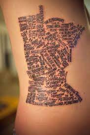 Minnesota Minnesota Tattoo Typography Tattoo Tattoos