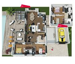 Couleurs Villa Vous Propose La Villa Florida Moderne Contemporaine Cette Maison Est Ideale Pour Des Familles House Layout Plans New House Plans House Design