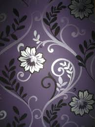 Stunning Purple Silver Feature Wallpaper Feature Wallpaper Purple Wallpaper Accent Wall Bedroom