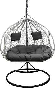 Amazon De Trendyshop365 Xl Polyrattan Outdoor Hangesessel Mit Gestell Inklusive Polster Und Kissen Hangelie Hangesessel Mit Gestell Sessel Outdoor Hangesessel