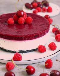 No Bake Greek Yogurt Berries Cake Bake To The Roots Dessert Recipes Easy Baking Easy Dessert Recipes Quick