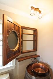 This beautiful traditional porthole is the perfect unique bathroom cabinet for an ideal way to save space and store your necessary items that you need to hand in the bathroom. Porthole Medicine Cabinet Houzz