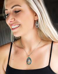 Montana Silversmiths Opal Crystal Necklace Montana Silversmiths  Inspirational Opal Cross Necklace NC5521