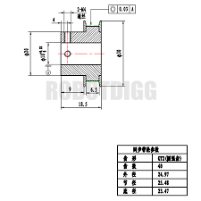 Gt2 40 Tooth 8mm Bore Pulley Robotdigg